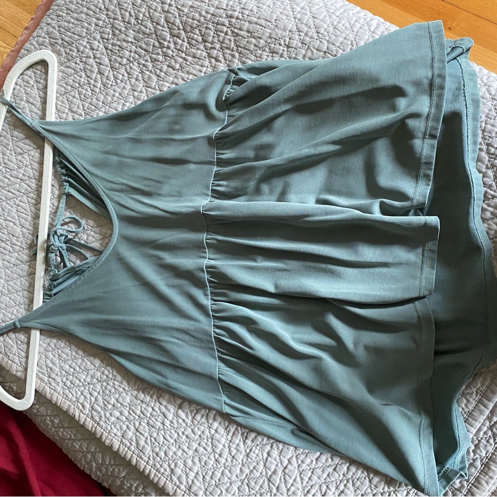 Teal Halter Top